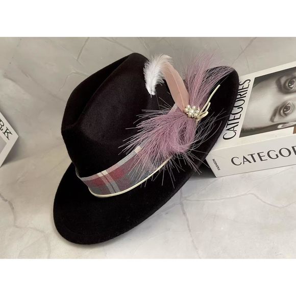 Women Fascinators Hat，tea Party Hats For Girls，20s 50s Pillbox Hat For💟 - Picture 4 of 7